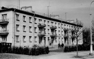 Озеленение д.20 по пр.Ленина, май-июль 1961 год. (2)