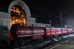 Пожар на вокзале Зеленогорска 14 декабря 2011 г.