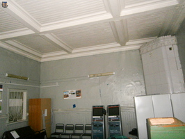Кассовый зал вокзала ст. Сестрорецк после пожара здания 08.02.2018 г.
