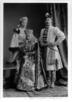 Александр Дмитриевич Шереметев с женой Марией Фед. (ур.Гейден) и дочерью Елизаветой на балу 1903г.