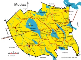 Муолаа карта волости (после 1933-1934г.)