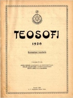 журнал Теософия 1920 ред.Дж.Сонк